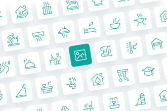 design pixel perfect vector icons of any type you need