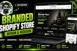 design or redesign your branded shopify dropshipping store
