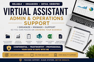 be your operations virtual assistant for admin systems and workflows
