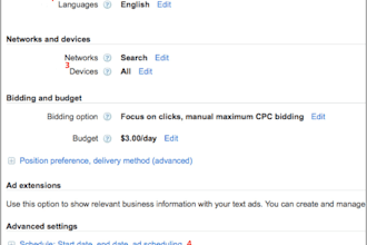 create your google adwords campaign