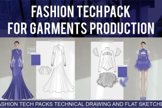 design streetwear tshirts jackets cad sketches and fashion tech packs