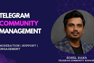 manage and moderate your telegram community