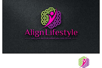 design a digital watercolor and feminine logo design
