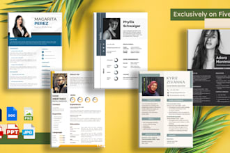 design an ats friendly professional CV resume and cover letter to get you hired
