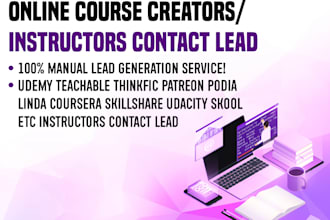 provide you 10k online course creators contact lead