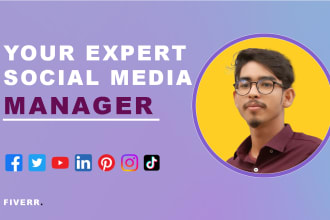be your expert social media manager and marketer