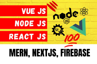 develop next, mern stack, node js, firebase web applications