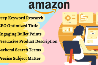 do SEO amazon listing optimization with product listing description