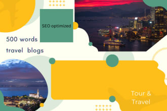 write SEO travel and hospitality blogs