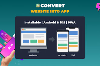 convert your website to an installable android and ios app