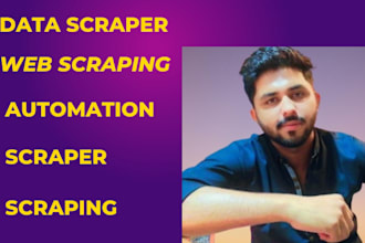 do quick data scarper, crawler, web scraper for any website