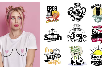 do custom graphic t shirt design, hoodies, sweatshirt, mug, typography design