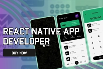 develop your android and IOS app using react native or expo