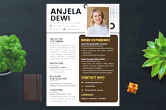 professionally design a modern resume, CV, portfolio