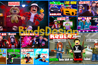 create a professional roblox thumbnail