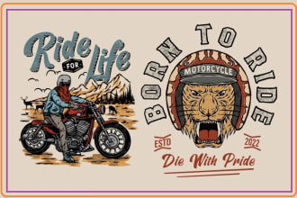 make modern and professional motorcycle logo