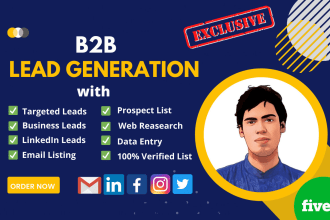 do b2b lead generation and email list building