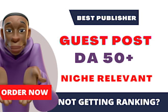 do pure niche relevant guest post on high da website