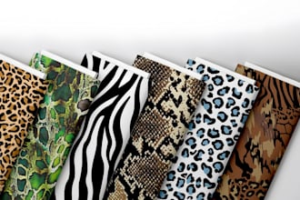 design repeating seamless pattern of animal print  design