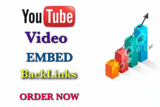 do youtube video embed backlinks for google rangking