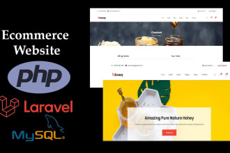 do php web application laravel ecommerce website