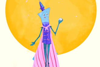 create cute character illustrations
