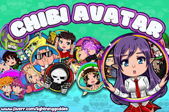 create chibi profile picture, icon, avatar or pfp for you