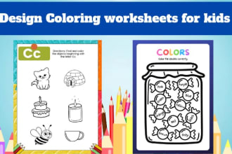 create coloring worksheets and activity books