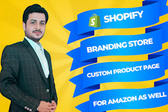 create elegant shopify website or  shopify store, dropshipping store or branding