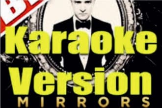 make Mirrors by JT in a karaoke format