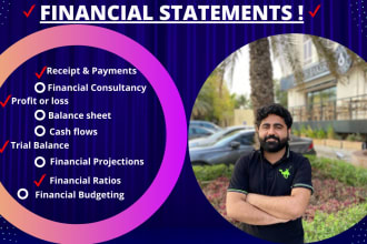 prepare financial statements, profit or loss, cash flows, and balance sheet