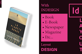 design layout book, newspaper, or magazine in adobe indesign
