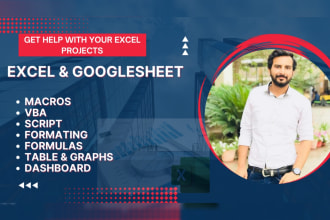 do excel vba, macros, formulas, dashboard and google spreadsheet work