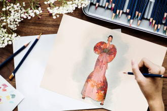 draw a fashion illustration or sketch