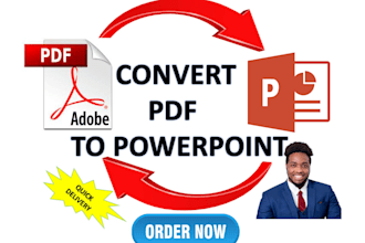 convert your PDF or word to powerpoint presentation