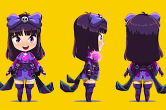 draw chibi character design in anime style