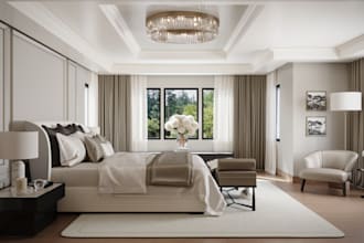 interior designer, create high realistic 3d rendering