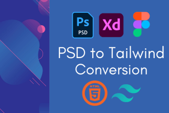 convert figma , xd , psd to tailwind