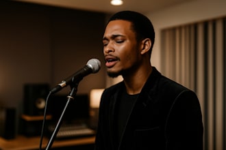 sing professional male vocals or harmonies for your song