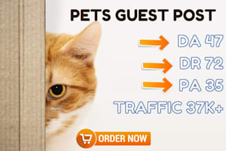 write and publish pets guest posting SEO backlink