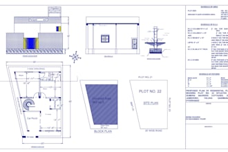draw 2d floor plan, modify or convert it into autocad 2d