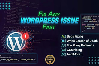 fix any wordpress issue fast