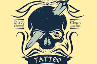 do awesome skull logo very fast with super color