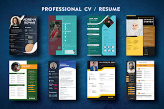 design professional CV, resume and cover letter