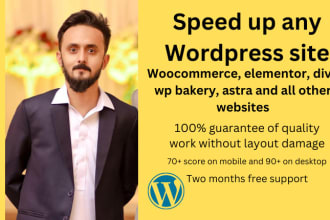 speed up elementor divi woocommerce wordpress site, boost load time