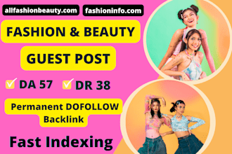 publish fashion guest post, beauty guest post on da 57