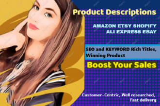 write appealing and catchy product descriptions