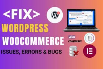 fix wordpress issues critical error bugs, fix woocommerce errors