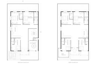 draw 2d architectural drawings, floor plans in autocad