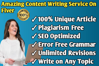 write SEO blog post, web content articles writing, and blog content writer